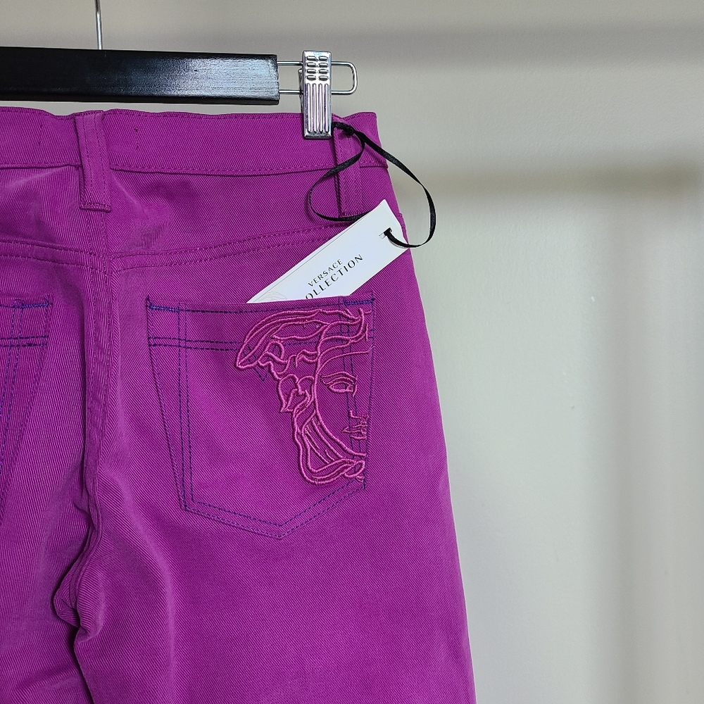 Versace purple jeans